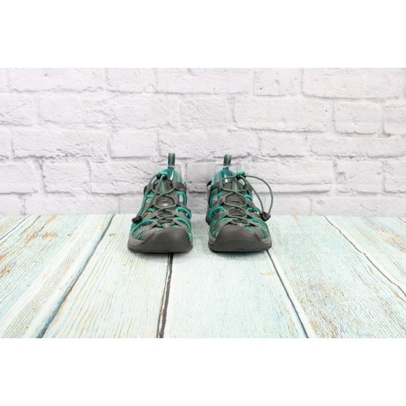 Keen Whisper  Gray Waterproof Adjustable Bungee Cord Sport Sandals Size 10 - Picture 4 of 9